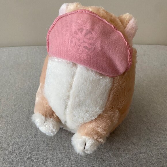 NWOT SKJ USA INC Mochishiba Shiba Inu Dog Pink Bib Japan 7" 2018 - Picture 7 of 10